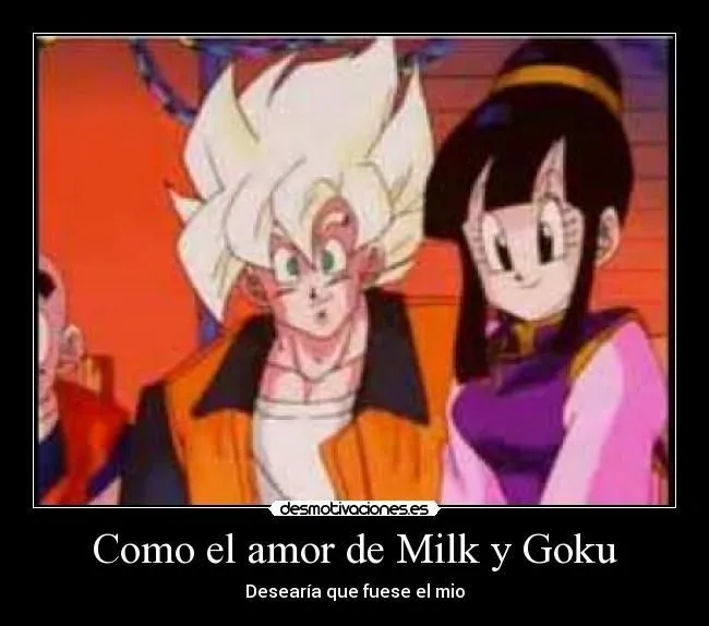 imagenes de dragon ball de amor goku y milk - Buscar con Google ...