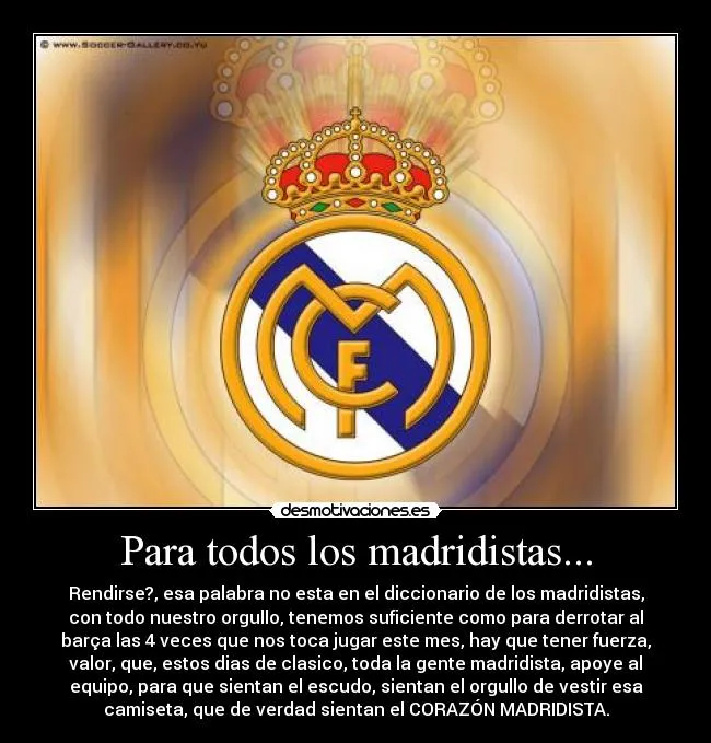 Imagenes de real Madrid con frases bonitas - Imagui