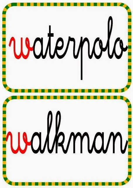 Imagenes con W en español para niños - Para niños