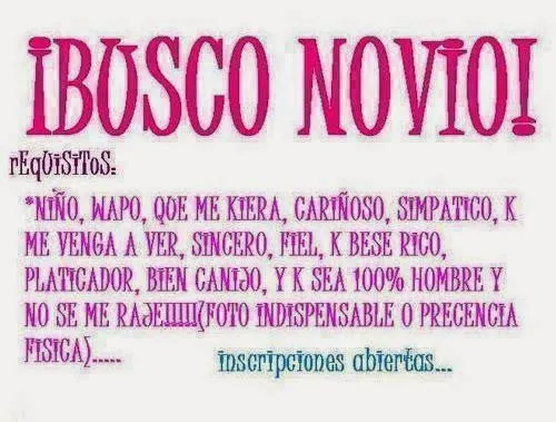 Imagenes q digan busco novio - Imagui