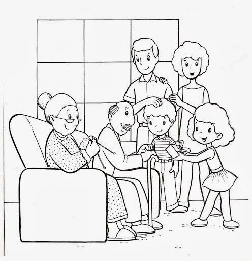 Imagenes de la familia extensiva para pintar - Imagui Imagenes de la familia extensiva para pintar - Imagui