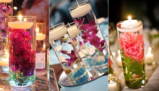 imagenes, fantasia y color: LINDAS DECORACIONES CON VELAS FLOTANTES.