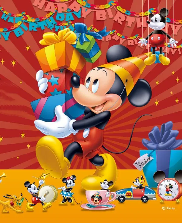 Mickey Mouse con regalos