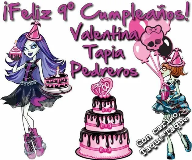 Targetas felicitaciones monster high FaceBook - Imagui Targetas felicitaciones monster high FaceBook - Imagui