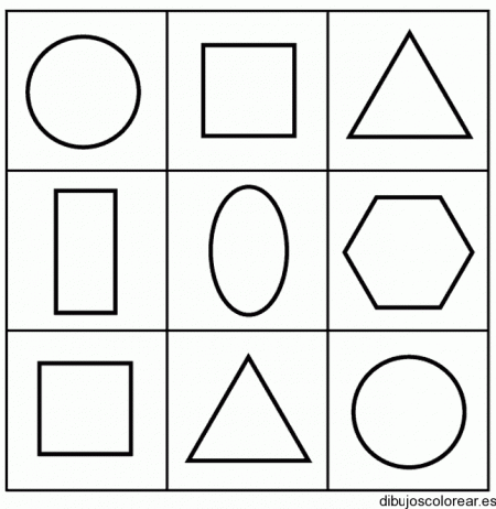 Dibujos para colorear de figuras geometricas animadas - Imagui