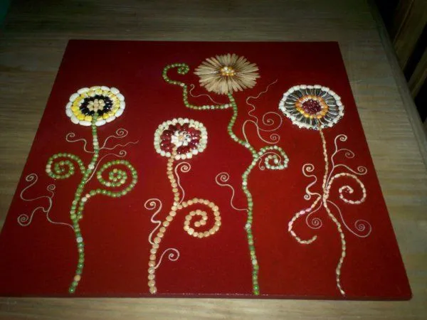 Imágenes de flores hechas con semillas - Imagui Imágenes de flores hechas con semillas - Imagui