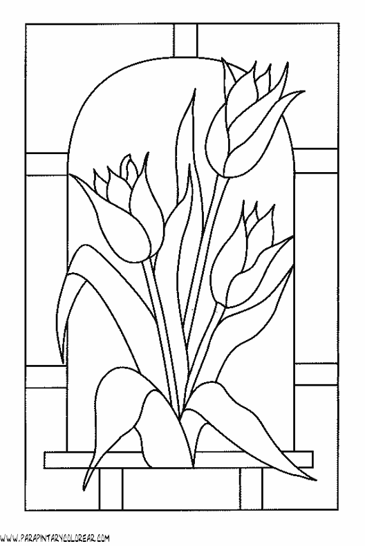 dibujos-para-pintar-de-flores- ...