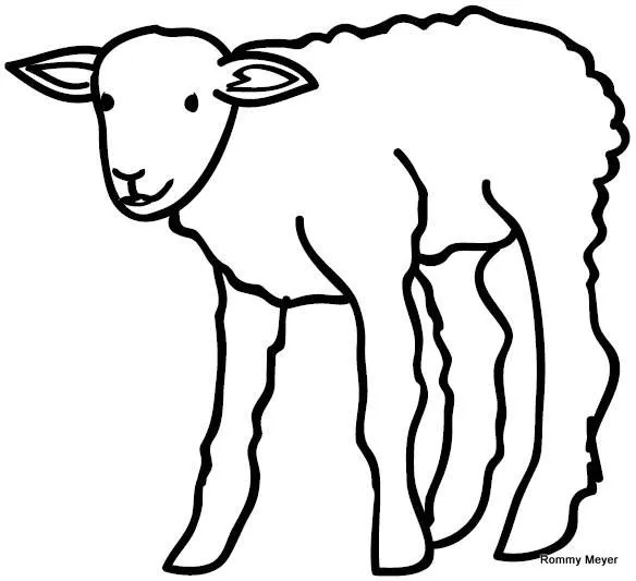 Dibujo de cordero - Imagui