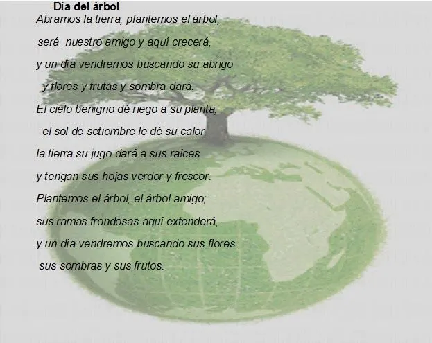 Imagenes y fotos: Dia del Arbol, Poemas