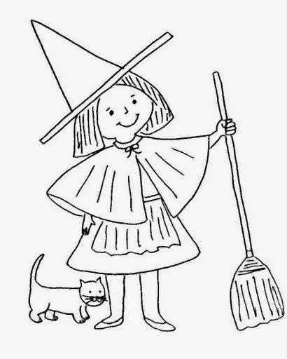Imagenes y fotos: Brujas de Halloween para Pintar, parte 1 Imagenes y fotos: Brujas de Halloween para Pintar, parte 1