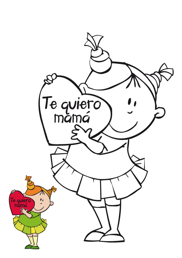 Imagenes y fotos: Dibujos Dia de la Madre para Colorear, parte 4