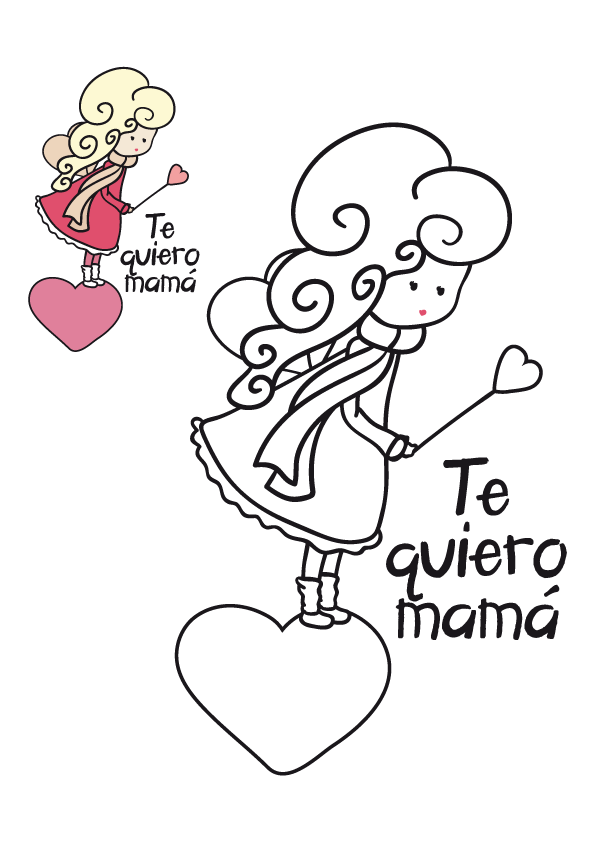 Imagenes y fotos: Dibujos Dia de la Madre para Colorear, parte 4 Imagenes y fotos: Dibujos Dia de la Madre para Colorear, parte 4