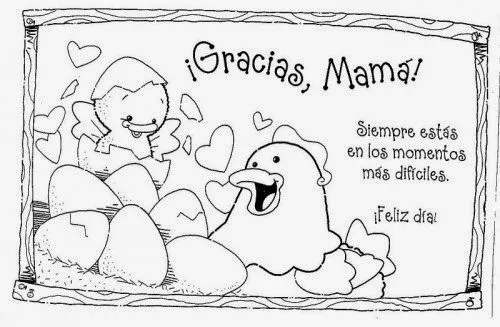 Imagenes y fotos: Dibujos Dia de la Madre para Colorear, parte 3 Imagenes y fotos: Dibujos Dia de la Madre para Colorear, parte 3