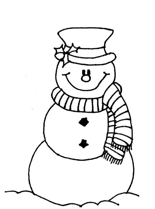 Imagenes y fotos: Dibujos de Muñecos de Nieve para Colorear, parte 3 Imagenes y fotos: Dibujos de Muñecos de Nieve para Colorear, parte 3
