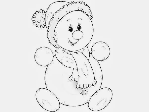 Imagenes y fotos: Dibujos de Muñecos de Nieve para Colorear, parte 3 Imagenes y fotos: Dibujos de Muñecos de Nieve para Colorear, parte 3