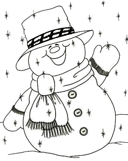 Imagenes y fotos: Dibujos de Muñecos de Nieve para Colorear, parte 2