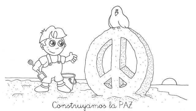 Imagenes y fotos: Dibujos Dia de la Paz para Pintar, parte 2