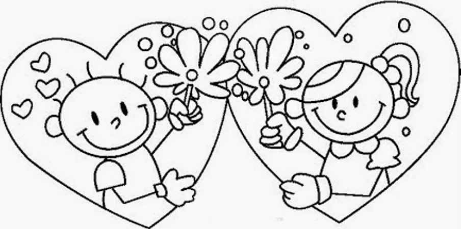 Imagenes y fotos: Dibujos de San Valentin para Colorear, parte 5 Imagenes y fotos: Dibujos de San Valentin para Colorear, parte 5