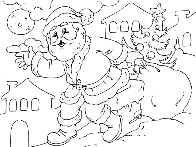 Imagenes y fotos: Dibujos de Santa Claus para Pintar, parte 5 Imagenes y fotos: Dibujos de Santa Claus para Pintar, parte 5