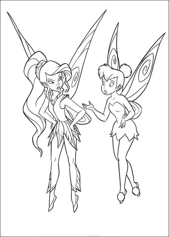 Imagenes y fotos: Dibujos de Tinkerbell para Pintar, parte 3