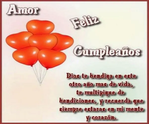 Imagenes y fotos: Feliz Cumpleaños Amor, parte 2