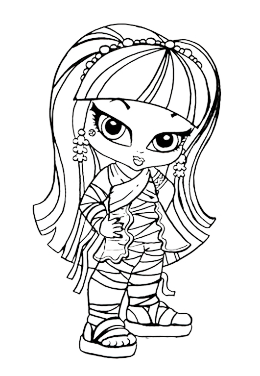 Imagenes y fotos: Monster High Bebes para Colorear, parte 1