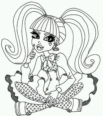Imagenes y fotos: Monster High, Dibujos de Draculaura para Colorear Imagenes y fotos: Monster High, Dibujos de Draculaura para Colorear
