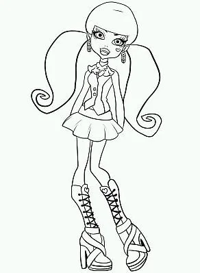 Imagenes y fotos: Monster High, Dibujos de Draculaura para Colorear Imagenes y fotos: Monster High, Dibujos de Draculaura para Colorear