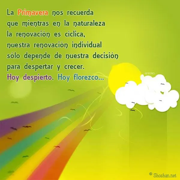 Imágenes y fotos de la Primavera para compartir en Facebook