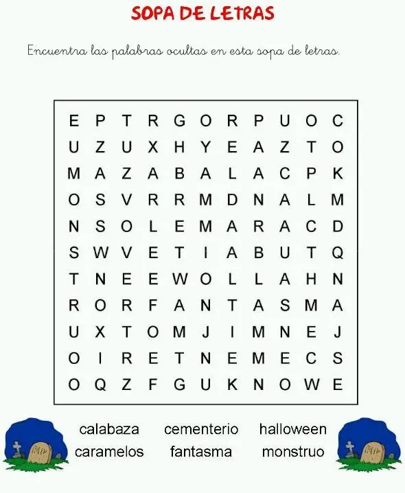 Imagenes y fotos: Sopa de Letras para Niños, parte 2