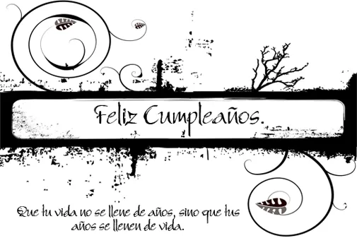 Imagenes y fotos: Tarjetas de Cumpleaños en Blanco y Negro Imagenes y fotos: Tarjetas de Cumpleaños en Blanco y Negro