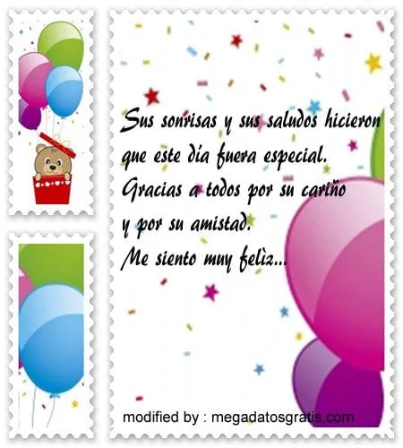 Imàgenes con frases para agradecer los saludos de cumpleaños ...