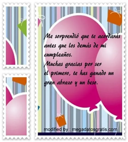 Imàgenes con frases para agradecer los saludos de cumpleaños ...
