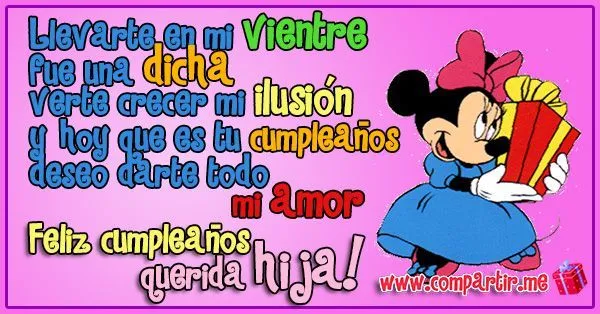 Imagenes con frases para cumpleaños de mi hija - Imagui