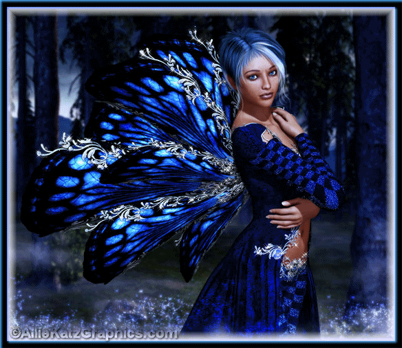 Hada con alas azules y negras - Imagenes con Frases, Fotos y ... Hada con alas azules y negras - Imagenes con Frases, Fotos y ...