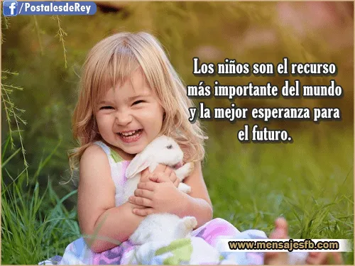 Imagenes con frases de niños - Mensajes Bonitos de Amor para Facebook