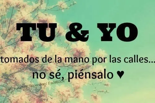 Imagenes y Frases Nuevas: Tu Y Yo Tomados De La Mano Por Las Calles