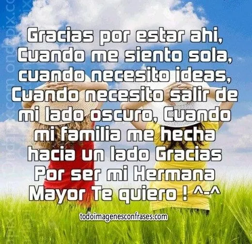 Imágenes con frases de te quiero hermana - Imágenes con Frases Imágenes con frases de te quiero hermana - Imágenes con Frases