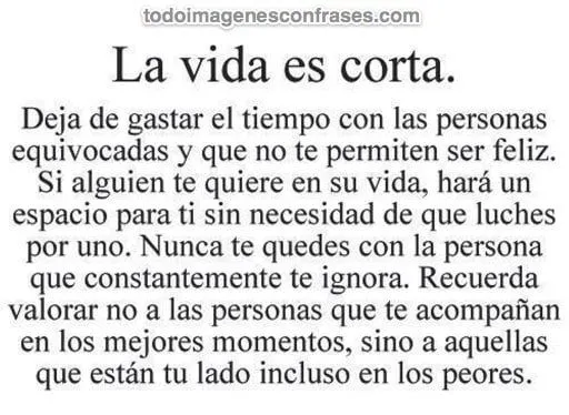 Imágenes con frases: La vida es corta - Imágenes con Frases Imágenes con frases: La vida es corta - Imágenes con Frases