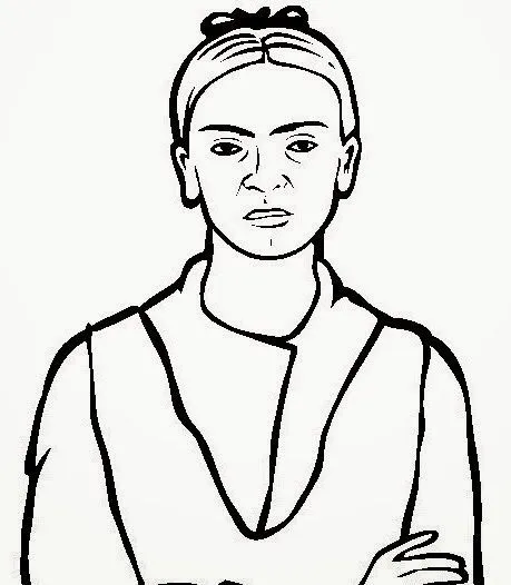 Frida kahlo para colorear - Imagui