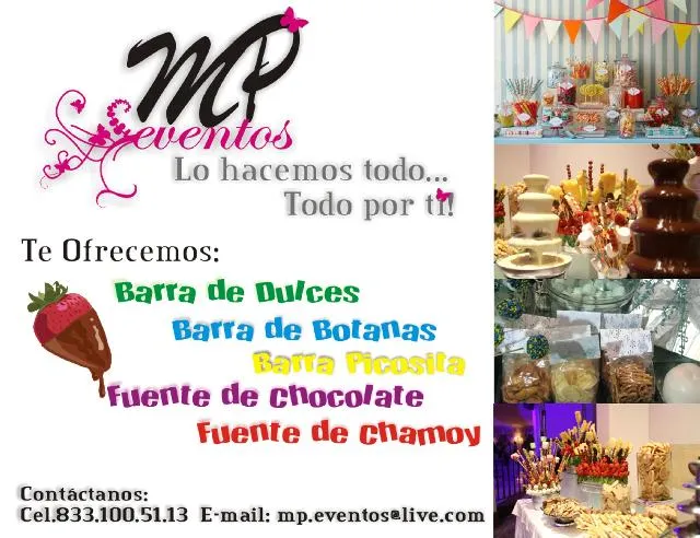 Imágenes de Fuente de Chocolate, Chamoy y Barra de Postres en Tampico Imágenes de Fuente de Chocolate, Chamoy y Barra de Postres en Tampico