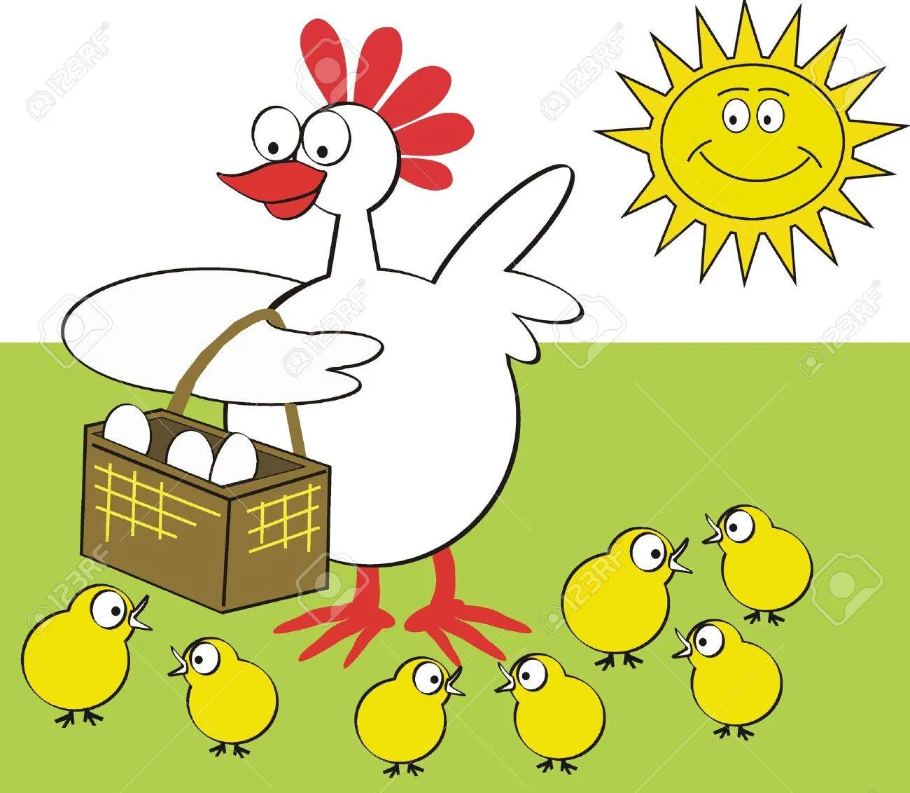 Imagenes de gallinas en caricatura - Imagui