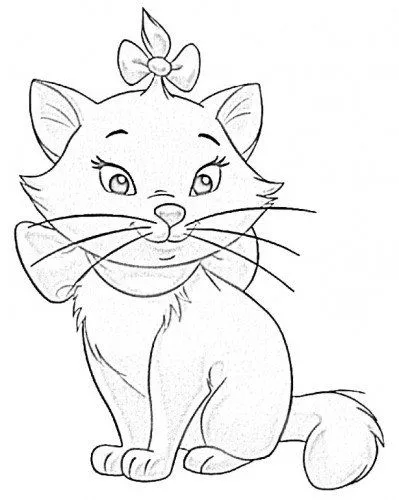 Imágenes de la gata marie para colorear - Imagui Imágenes de la gata marie para colorear - Imagui