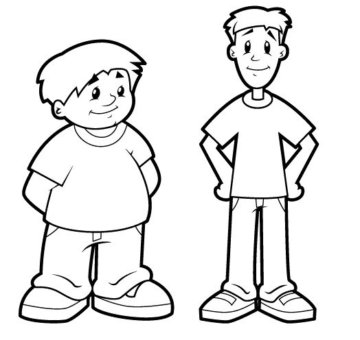 Imagenes • Gorditos para colorear