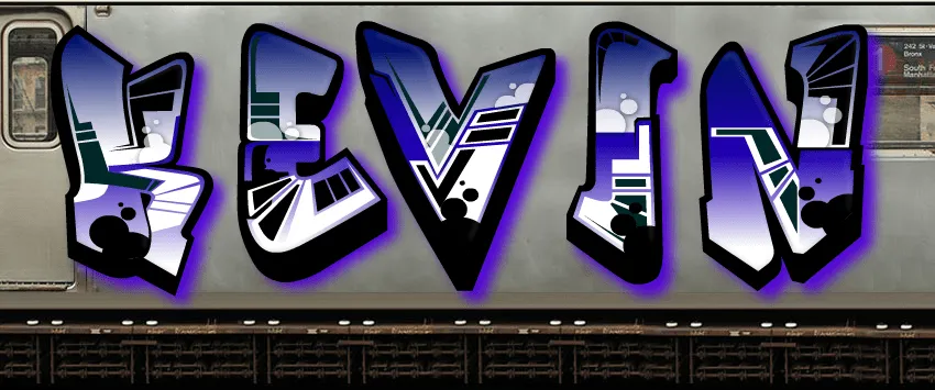 The Name Kevin In Graffiti - kevinespeche magiccityfont chotdeal ...