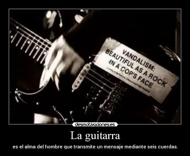 Imagenes de guitarras con frases - Imagui