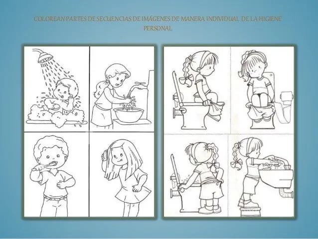 Imagenes de habitos de higiene personal para niños para colorear ...