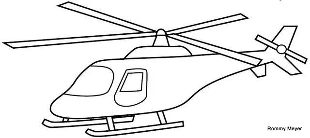 Helicópteros para colorear - Imagui