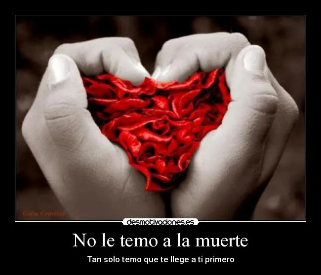 No le temo a la muerte | Desmotivaciones