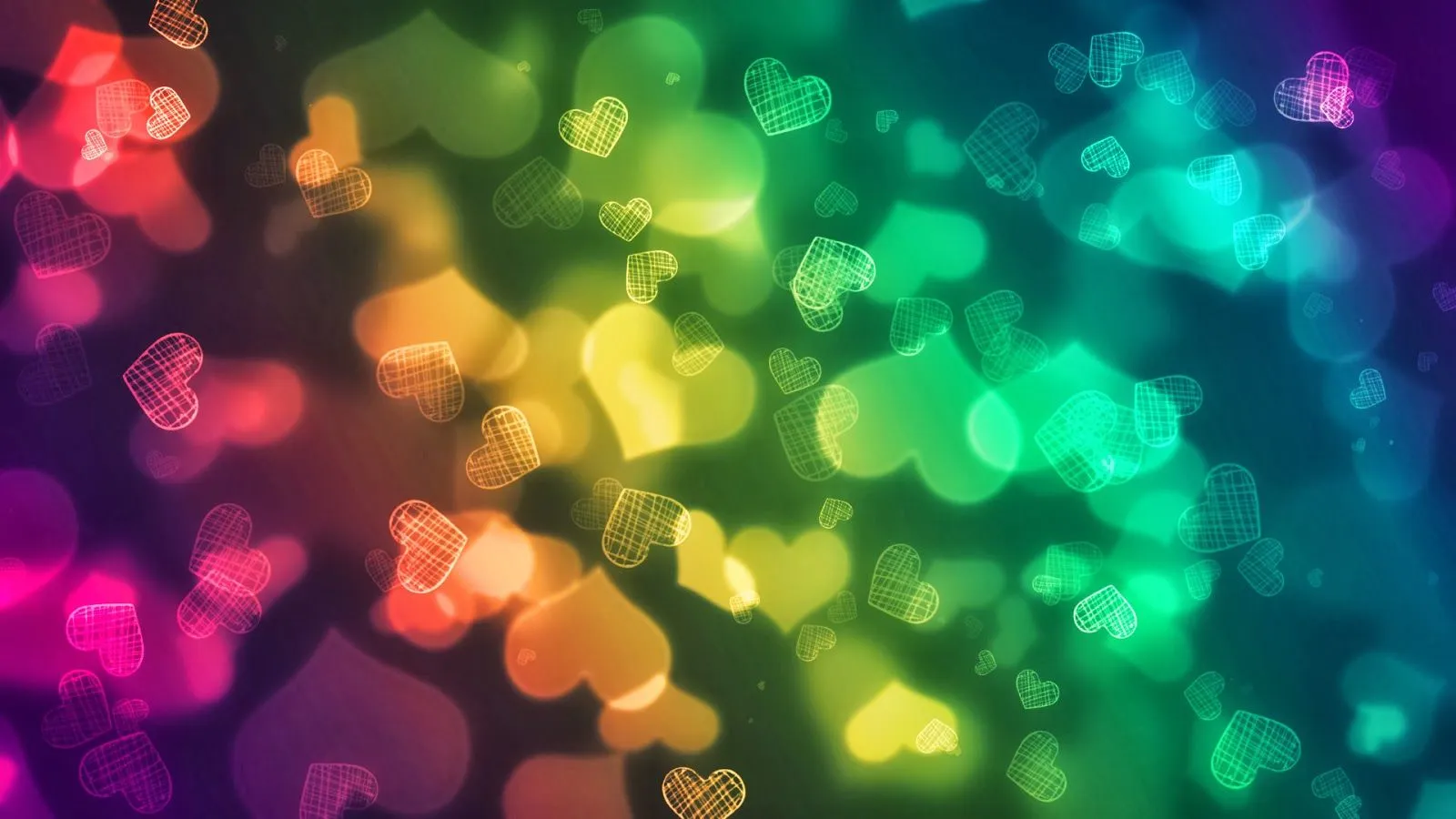 Imágenes Hilandy: Fondo de Pantalla Abstracto corazones de colores Imágenes Hilandy: Fondo de Pantalla Abstracto corazones de colores